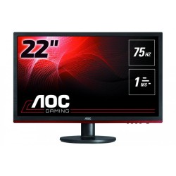 MONITOR AOC 21.5" gaming, TN, Full HD (1920 x 1080), Wide, 250 cd/mp, 1 ms, VGA, HDMI, DisplayPort, "G2260VWQ6" (timbru verde 7 