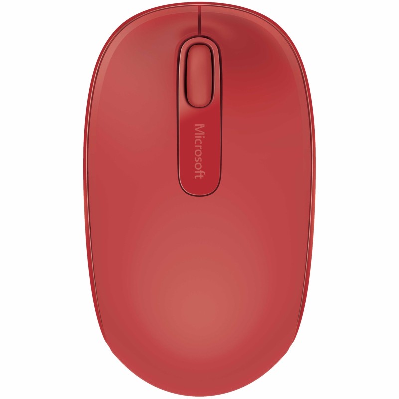 MOUSE MICROSOFT, "Mobile 1850", PC sau NB, wireless, 2.4GHz, optic, 1000 dpi, butoane/scroll 3/1, , rosu, "U7Z-00033" (timbru ve