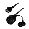Cablu de alimentare prelungitor, Schuko, 5m, 3x1.5mm2, 250V / 16A, black, Logilink "LPS102" (timbru verde 0.18 lei)