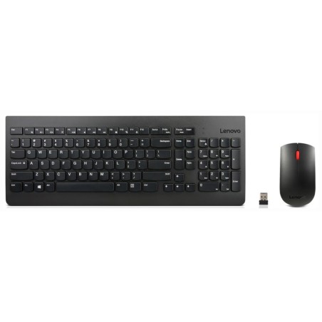 Kit TASTATURA si Mouse Lenovo, "Essential", wireless, 104 taste format standard, mouse 1200dpi, 3/1 butoane, negru, "4X30M39497"