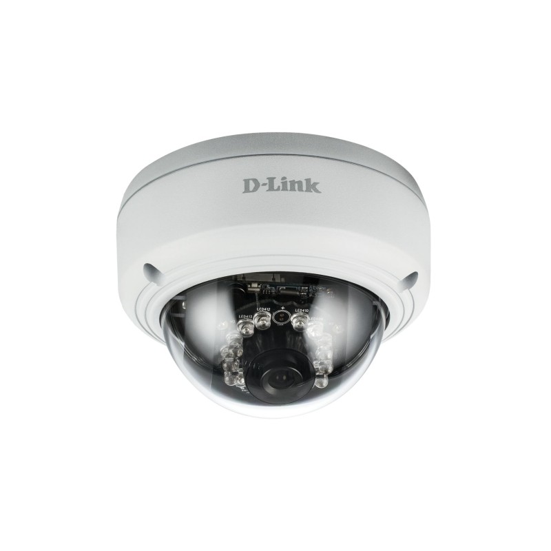 CAMERA IP D-Link, dome, pt. interior, dist. IR 10 m, tip lentila fixa 2.8 mm, 3 Mpx, cu fir, microfon nu, PoE da, carcasa metal,