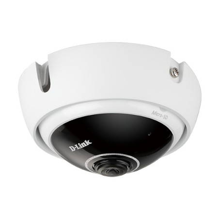 CAMERA IP D-Link, dome, pt. interior, dist. IR 8 m, tip lentila fixa 1.1 mm, 3 Mpx, cu fir, microfon da, PoE da, carcasa plastic