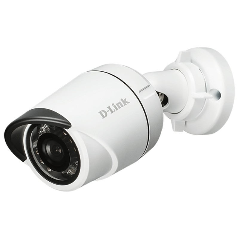 CAMERA IP D-Link, bullet, pt. exterior, dist. IR 30 m, tip lentila fixa 3.6 mm, 2 Mpx, cu fir, microfon nu, PoE da, carcasa meta