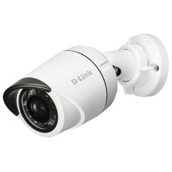 CAMERA IP D-Link, bullet, pt. exterior, dist. IR 30 m, tip lentila fixa 3.6 mm, 2 Mpx, cu fir, microfon nu, PoE da, carcasa meta