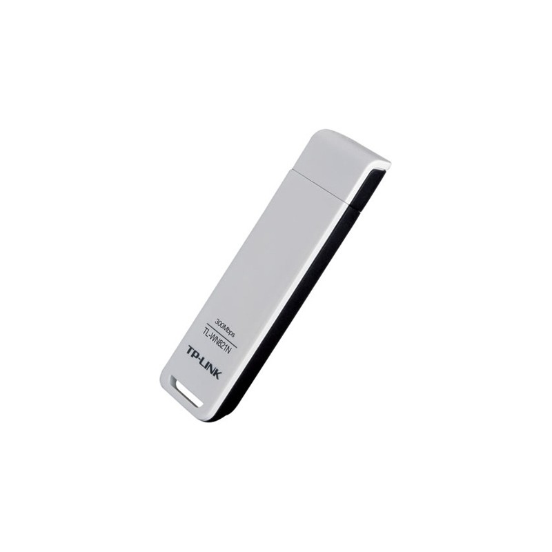 ADAPTOR RETEA TP-LINK , extern wireless 2.4 GHz, USB 2.0, port, 300 Mbps, antena interna x 1, "TL-WN821N" (timbru verde 0.18 lei