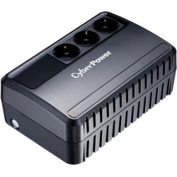 UPS CYBER POWER Line Int.  fara management,   650VA/ 360W, AVR, 3 x socket Schuko, indicatie status cu LED, 1 x baterie 12V/5Ah,