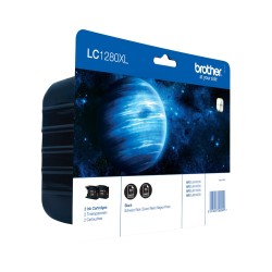 Dual-Pack  Original Brother Black, LC1280XLBKBP2, pentru DCP-J525|J725|J925|MFC-J430|J5910|J625|J6510|J6910, 2x2.4K, (timbru ver
