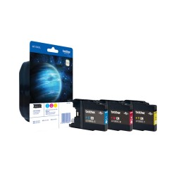 Combo-Pack  Original Brother CMY, LC1280XLRBWBP, pentru DCP-J525|J725|J925|MFC-J430|J5910|J625|J6510|J6910, 3x 1.2K, (timbru ver