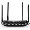 ROUTER TP-LINK wireless 1200Mbps, 4 porturi Gigabit, 4 antene externe + 1 interna, Dual Band AC1200 "Archer C6" (timbru verde 0.