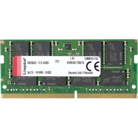 SODIMM Kingston, 16GB DDR4, 2400 MHz, "KVR24S17D8/16"