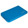 RACK extern SPACER, pt HDD/SSD, 2.5 inch, S-ATA, interfata PC USB 3.0, Husa piele sintetitca, aluminiu, albastru, "SPR-25611A" (