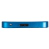 RACK extern SPACER, pt HDD/SSD, 2.5 inch, S-ATA, interfata PC USB 3.0, Husa piele sintetitca, aluminiu, albastru, "SPR-25611A" (