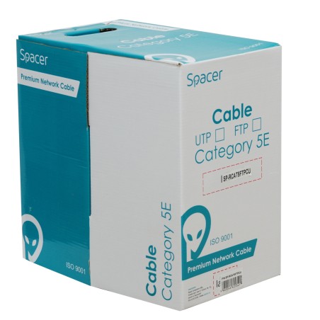 ROLA CABLU FTP SPACER Cat5e, 305m, Cupru 100%, Solid, AWG24, diam. 0.51mm, supr.0.21mm2 , (include timbru verde 0.03lei), "SP-RC