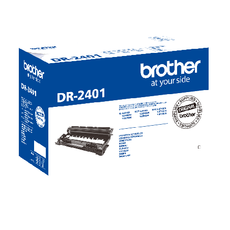 Drum Unit Original Brother Black, DR2401, pentru DCP-L2512|L2532|L2552|HL-L2312|L2352|L2372| MFC-L2712|L2732|L2752, 12K, (timbru