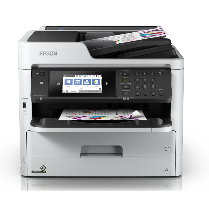 Multifunctional Inkjet Color Epson WF-C5790DWF,A4,Functii:Impr|Scan|Cop|Fax,Vit Print Mono:34 ppm,Vit Print color:34 ppm,Conecti