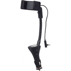 CARKIT 4-in-1 GEMBIRD, jack 3.5mm, modulator FM, suport, handfree, incarcator, USB, montare la priza auto, "TA-CHU3" (timbru ver