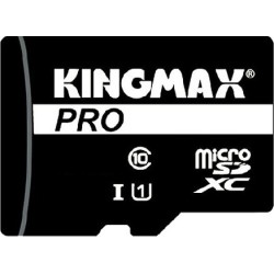 CARD MicroSD KINGMAX,  16 GB, MicroSDHC, clasa 10, standard UHS-I U1, "KM-PS04-16GB-PRO" (timbru verde 0.03 lei)