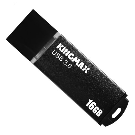 MEMORIE USB 3.0 KINGMAX 16 GB, cu capac, carcasa aluminiu, negru, "KM-MB03-16GB/BK" (timbru verde 0.03 lei)