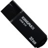 MEMORIE USB 3.0 KINGMAX 32 GB, cu capac, carcasa aluminiu, negru, "KM-MB03-32GB/BK" (timbru verde 0.03 lei)