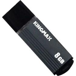 MEMORIE USB 2.0 KINGMAX 8 GB, cu capac, carcasa aluminiu, negru / gri, "KM-MA06-8GB/GY" (timbru verde 0.03 lei)
