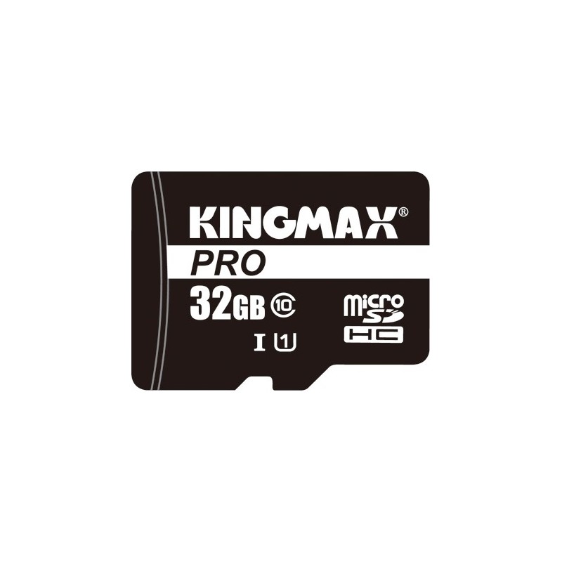 CARD MicroSD KINGMAX,  32 GB, MicroSDHC, clasa 10, standard UHS-I U1, "KM-PS04-32GB-PRO" (timbru verde 0.03 lei)