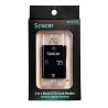 CARD READER extern SPACER, 3 in 1, interfata USB 2.0, USB Type C, Micro-USB, citeste/scrie: SD, micro SD; adaptor USB Type C la 
