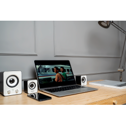 BOXE SPACER 2.1, RMS:  11W (2 x 3W + 5W), control volum, USB power, black &amp; white, "SPB-807" (timbru verde 2.00 lei)