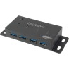 HUB extern LOGILINK, porturi USB: USB 3.0 x 4, conectare prin USB 3.0, alimentare retea 220 V, negru, "UA0149"  (timbru verde 0.