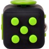 CUB ANTISTRES SPACER, FIDGET, black cu butoane green, "SP-CUBE-FGET"