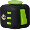 CUB ANTISTRES SPACER, FIDGET, black cu butoane green, "SP-CUBE-FGET"
