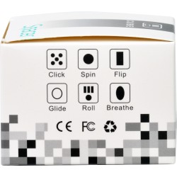 CUB ANTISTRES SPACER, FIDGET, black cu butoane green, "SP-CUBE-FGET"