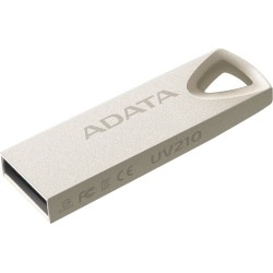 MEMORIE USB 2.0 ADATA 16 GB, clasica, carcasa metalica, argintiu, "AUV210-16G-RGD" (timbru verde 0.03 lei)