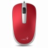 MOUSE Genius, "DX-110", PC sau NB, cu fir, USB, optic, 1000 dpi, butoane/scroll 3/1, , rosu, "31010116104" (timbru verde 0.18 le