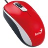 MOUSE Genius, "DX-110", PC sau NB, cu fir, USB, optic, 1000 dpi, butoane/scroll 3/1, , rosu, "31010116104" (timbru verde 0.18 le