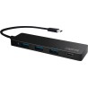 HUB extern LOGILINK, porturi USB: USB 3.0 x 3, USB 3.1 Type C, conectare prin USB 3.2 Type C, cablu 0.1 m, negru, "UA0311"  (tim