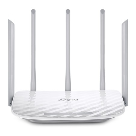 ROUTER TP-LINK wireless 1350Mbps, 4 porturi 10/100Mbps, 5 antene ext, Dual Band AC1350, "Archer C60" 45504837 (timbru verde 2 le