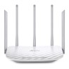ROUTER TP-LINK wireless 1350Mbps, 4 porturi 10/100Mbps, 5 antene ext, Dual Band AC1350, "Archer C60" 45504837 (timbru verde 2 le
