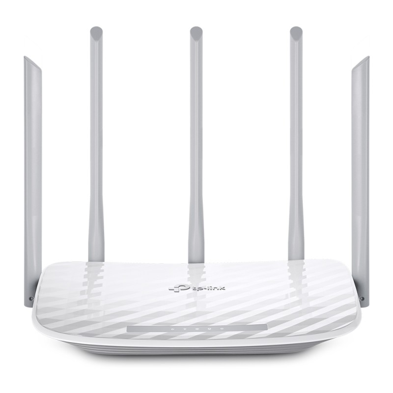 ROUTER TP-LINK wireless 1350Mbps, 4 porturi 10/100Mbps, 5 antene ext, Dual Band AC1350, "Archer C60" 45504837 (timbru verde 2 le