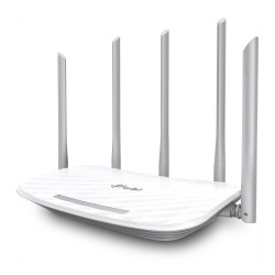 ROUTER TP-LINK wireless 1350Mbps, 4 porturi 10/100Mbps, 5 antene ext, Dual Band AC1350, "Archer C60" 45504837 (timbru verde 2 le