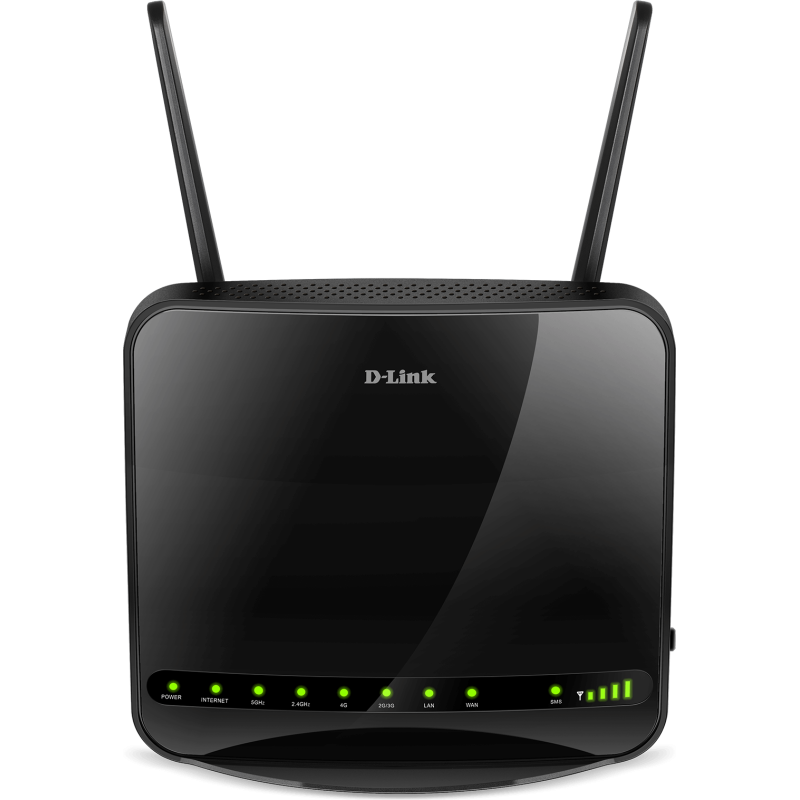 ROUTER D-LINK wireless. 4G LTE (desktop), 1200Mbps, 4 porturi 10/10/1000Mbps, 2 antene externe, slot SIM 4G/3G "DWR-953" (timbru
