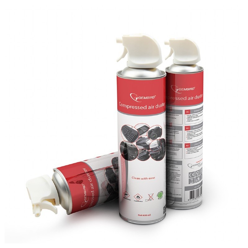 SPRAY curatare cu AER COMPRIMAT, GEMBIRD, 600 ml, "CK-CAD-FL600-01"
