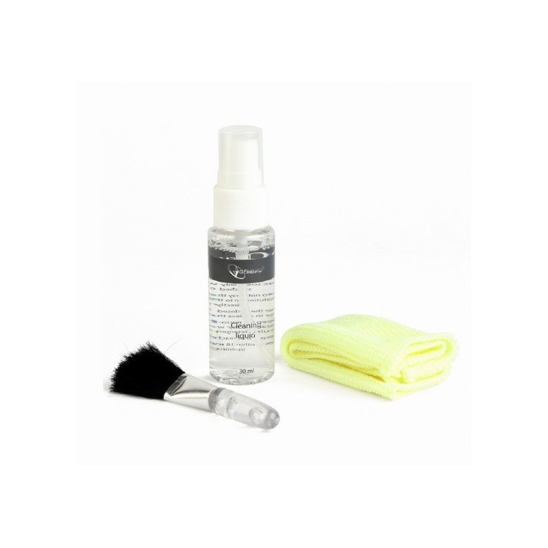KIT curatare LCD 3-in-1 GEMBIRD, 1 solutie curatare 30ml, pensula, 1 servetel microfibra, "CK-LCD-04"