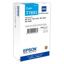 Cartus Cerneala Original Epson Cyan, T789240, pentru Workforce Pro WP-5110|51490|5620|5690,  , (timbru verde 0.15 lei), "C13T789