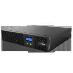 UPS NJOY, "Argus 2200", Line Int. cu sinusoida pura cu management, rack, 2200VA/1320W, AVR, IEC x 4, 2 x baterie 12V/9Ah, displa