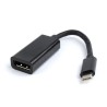CABLU video GEMBIRD, adaptor USB 3.1 Type-C (T) la DisplayPort (M), 15cm, rezolutie maxima 4K UHD (3840 x 2160) la 60 Hz, negru,
