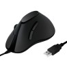 MOUSE Logilink, PC sau NB, cu fir, USB, optic, 1000 dpi, butoane/scroll 5/1, ergonomic, negru, "ID0158" (timbru verde 0.18 lei)