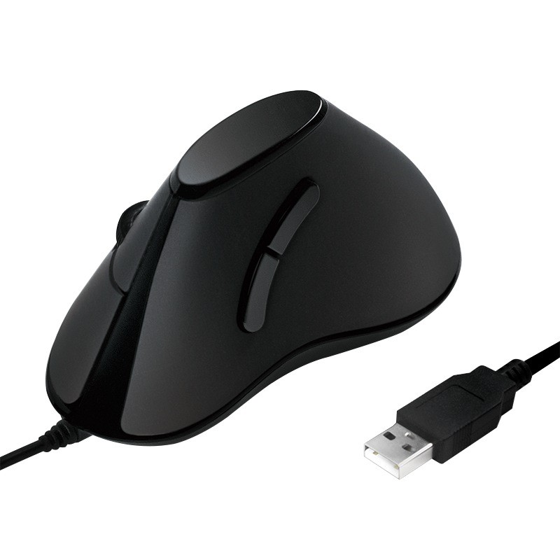 MOUSE Logilink, PC sau NB, cu fir, USB, optic, 1000 dpi, butoane/scroll 5/1, ergonomic, negru, "ID0158" (timbru verde 0.18 lei)