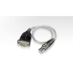 ADAPTOR USB ATEN, USB 2.0 (T) la Serial RS232 (9-pin)(T), 0.35 m, argintiu,"UC232A-AT" (timbru verde 0.08 lei)