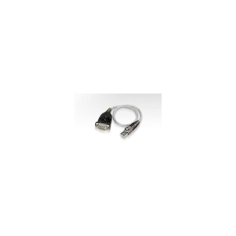 ADAPTOR USB ATEN, USB 2.0 (T) la Serial RS232 (9-pin)(T), 0.35 m, argintiu,"UC232A-AT" (timbru verde 0.08 lei)