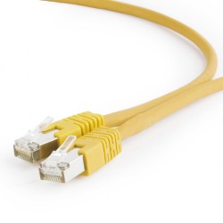 PATCH CORD S/FTP GEMBIRD Cat6a, LSZH, cupru, 3 m, galben, AWG27, dublu ecranat "PP6A-LSZHCU-Y-3M" (timbru verde 0.08 lei)
